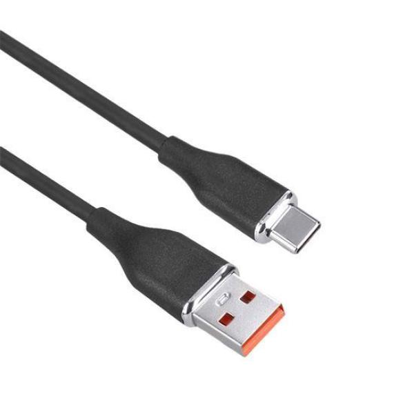 Solight USB-C kabel,  USB 2.0 A konektor - USB-C 3.1 konektor,  silikon,  1m