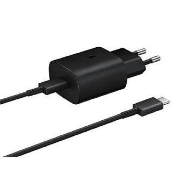 Samsung síťová nabíječka EP-TA800EBE + kabel EP-DG980BBE USB-C,  25W,  černá,  (bulk)