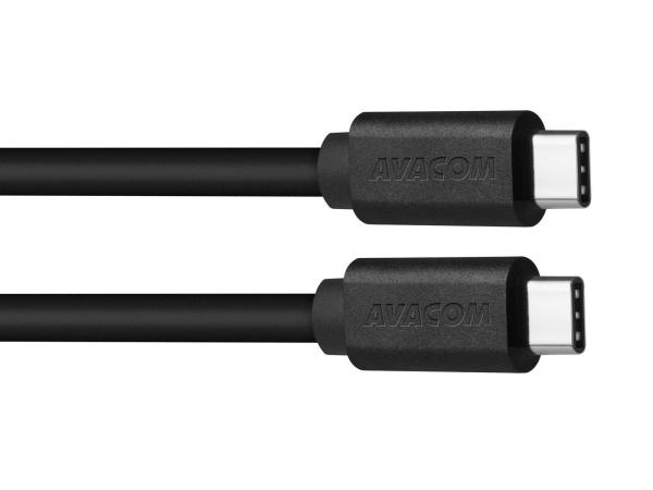 AVACOM datový a nabíjecí kabel USB Type-C - USB Type-C,  40cm,  černá