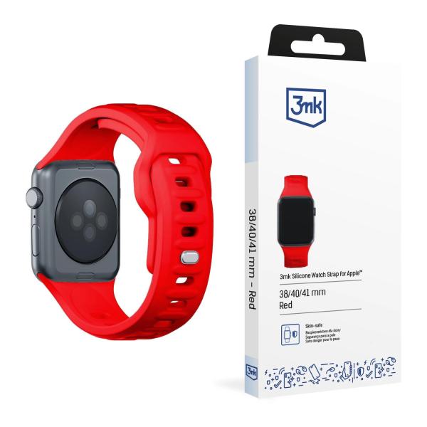 3mk řemínek Watch Strap pro Apple 38/ 40/ 41 mm Red