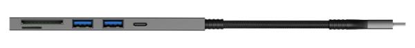 CONNECT IT USB-C hub,  2x USB-A,  1x USB-C,  1x SD karta,  1x MicroSD karta,  šedá1