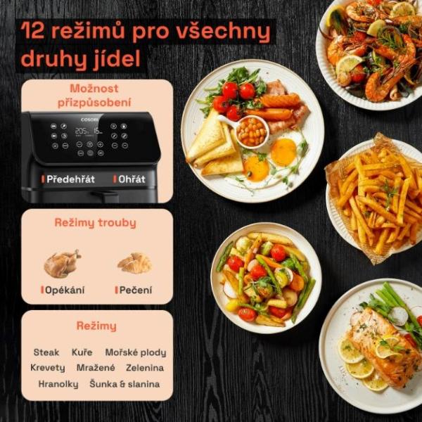 Cosori P651 PREMIUM II Chef edition 6, 2l horkovzdušná fritéza12