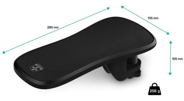 CONNECT IT Loketní opěrka ArmRest Basic For Health,  Šedá2