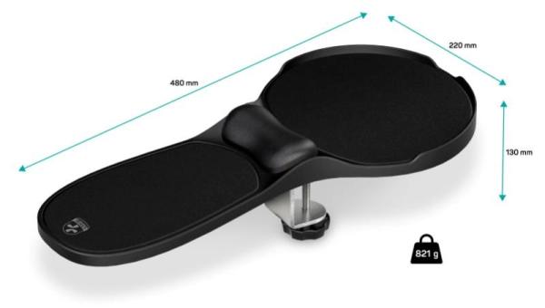 CONNECT IT Loketní opěrka ArmRest PRO For Health,  Šedá2