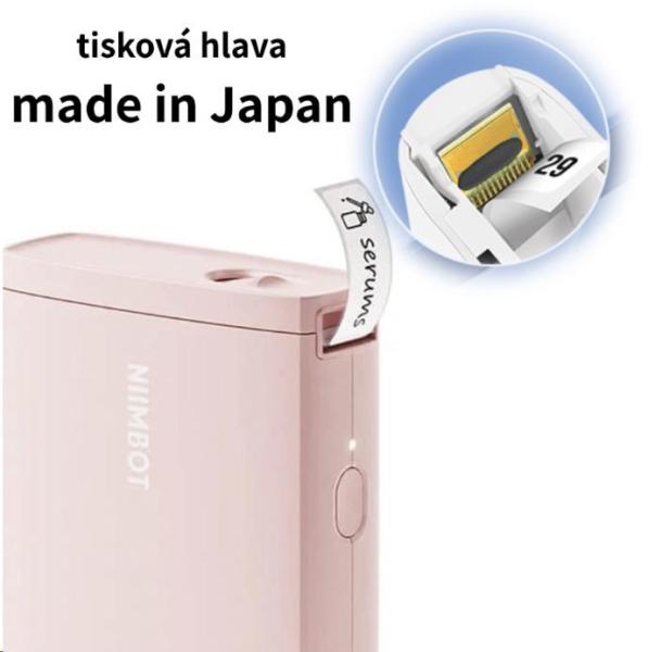 Niimbot Tiskárna štítků D11-H Smart,  růžová + role štítků 160 ks3