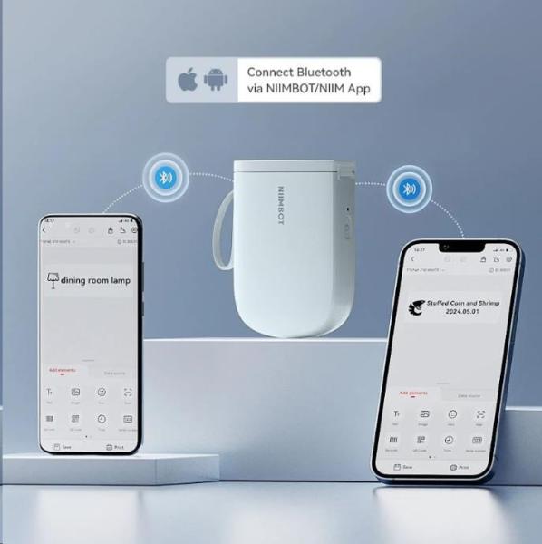 Niimbot Tiskárna štítků D11-H Smart,  modrá + role štítků 160 ks2