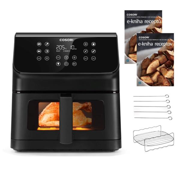 Cosori P653 PREMIUM II Plus Chef edition 6, 2l horkovzdušná fritéza,  černá