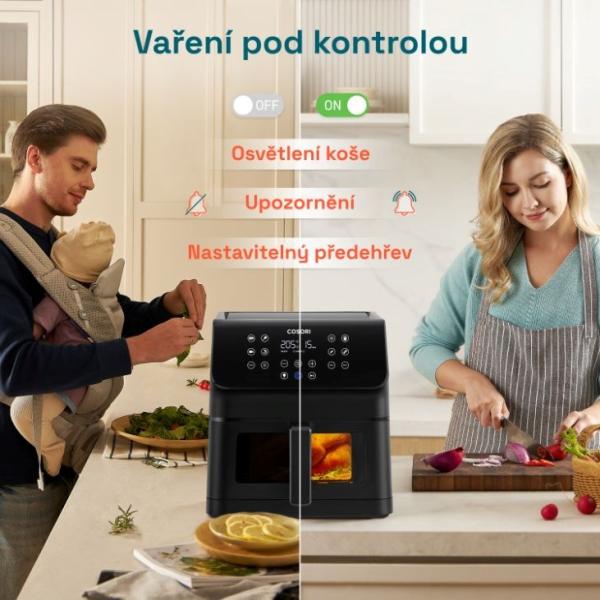 Cosori P653 PREMIUM II Plus Chef edition 6, 2l horkovzdušná fritéza,  černá12