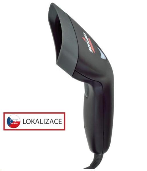 Virtuos CCD čítačka HT-10,  USB (emulácia klávesnice/ RS232),  čierna