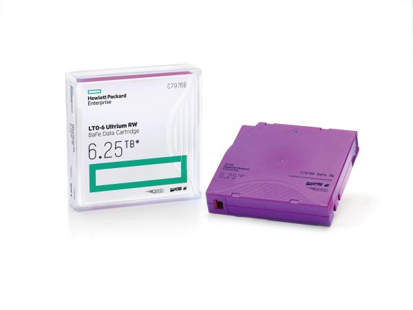 HP LTO-6 Ultrium 6.25TB MP RW Data Cartridge C7976A (1x LTO6 Ultrium 6.25TB MPRWDataCartridge + WriteOn Label)