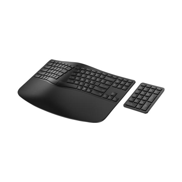 HP 960 Black Ergonomic Wireless Keyboard - bezdrátová ergonomická klávesnice CZ/ SK1