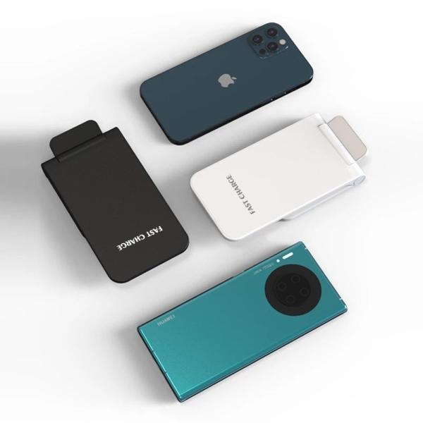 1stCOOL bezdrátová QI nabíječka H18,  skládací stojánek,  USB-C,  bílá1