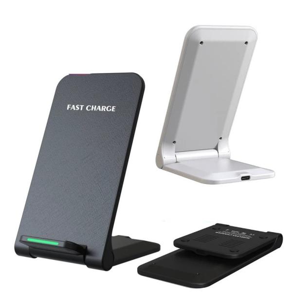 1stCOOL bezdrátová QI nabíječka H18,  skládací stojánek,  USB-C,  bílá4