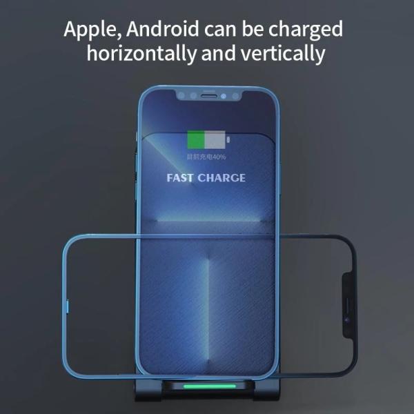 1stCOOL bezdrátová QI nabíječka H18,  skládací stojánek,  USB-C,  bílá5