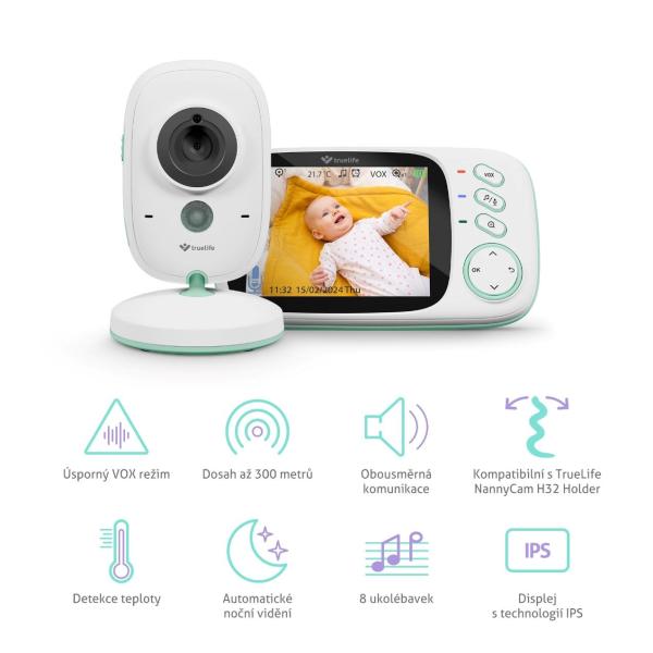 TrueLife NannyCam H32 Pro - digitální video chůvička5