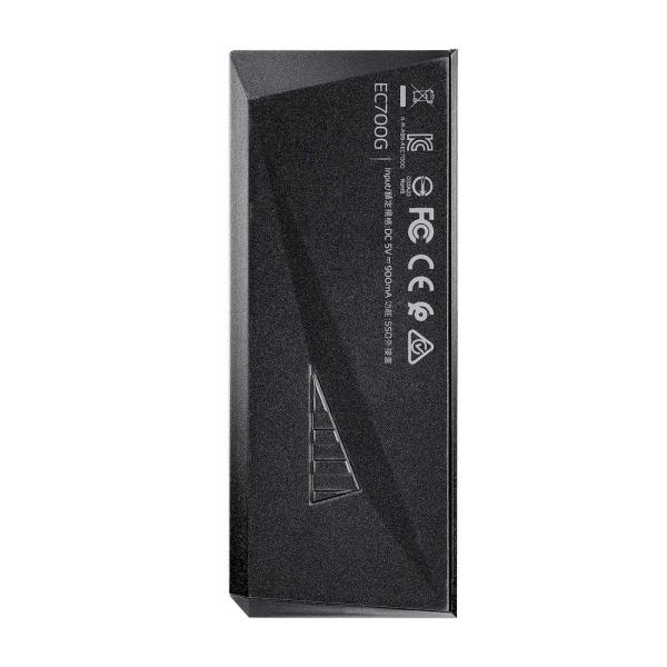 ADATA Externí box pro M.2 EC700G,  USB-C 3.2 Gen 2,  M.2 2230 /  2242 /  2280,  RGB,  černá2