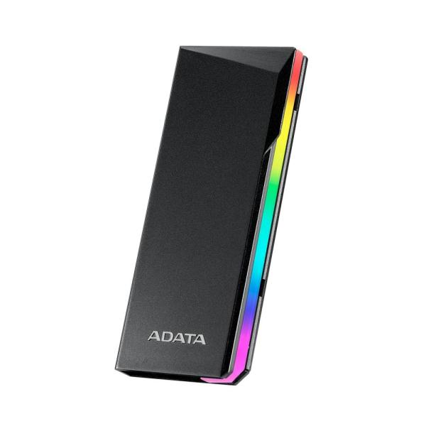 ADATA Externí box pro M.2 EC700G,  USB-C 3.2 Gen 2,  M.2 2230 /  2242 /  2280,  RGB,  černá5