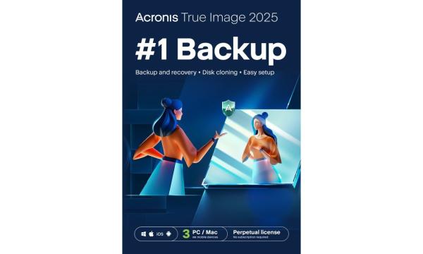 Acronis True Image 2025 - 3 Computer ESD,  Perpetual