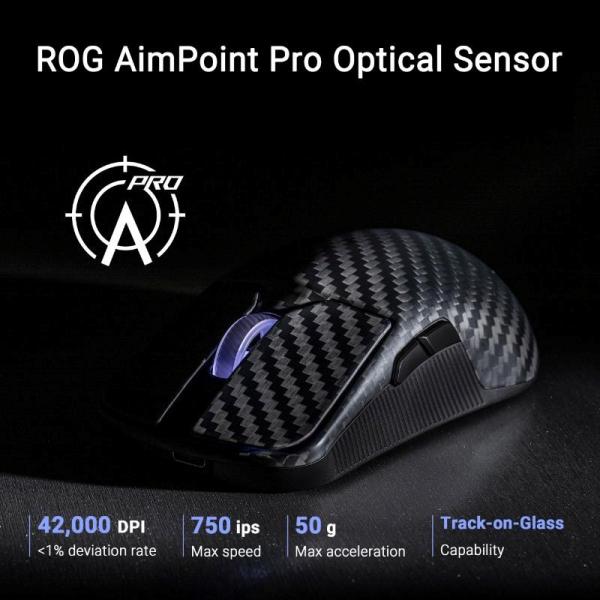 ASUS Herní myš ROG Harpe Ace Extreme,  Bezdrátová BT,  RF 2.4GHz,  černá11