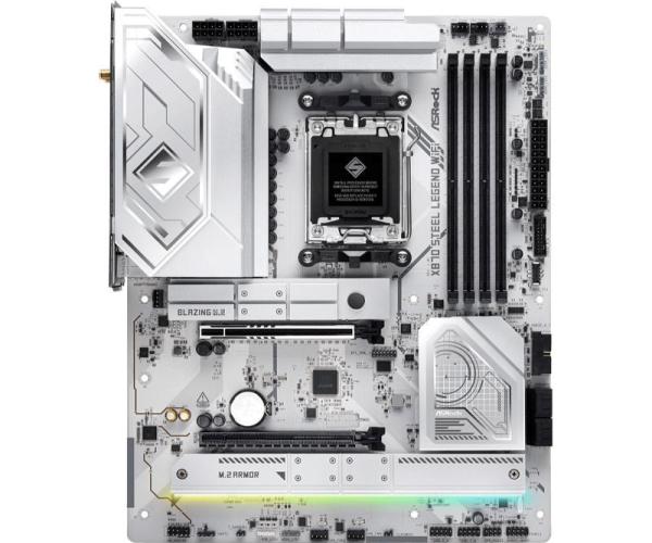 ASRock MB Sc AM5 X870 STEEL LEGEND WIFI,  AMD X870,  4xDDR5,  1xHDMI,  2xUSB4,  WI-FI4