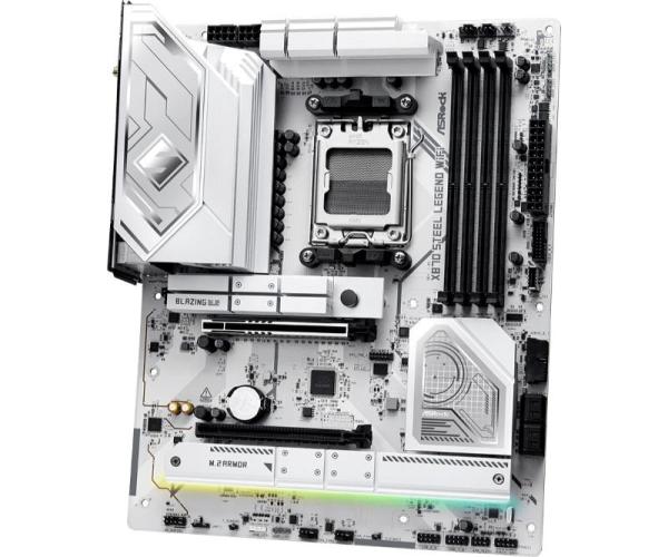 ASRock MB Sc AM5 X870 STEEL LEGEND WIFI,  AMD X870,  4xDDR5,  1xHDMI,  2xUSB4,  WI-FI1