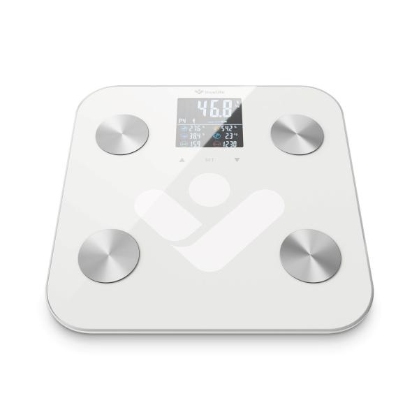 TrueLife FitShape S6 BT - Bioelektrická impedanční bluetooth váha - bílá1