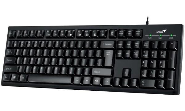 GENIUS set klávesnice+myš KM-100SE/  Drátový set/  Copilot/  USB/  černá/  CZ+SK layout1