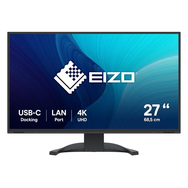 EIZO MT 27" EV2740X-BK FlexScan,  IPS,  3840x2160,  350nit,  2000:1,  14ms,  DisplayPort,  2xHDMI,  USB-C,  USB,  Repro,  Černý