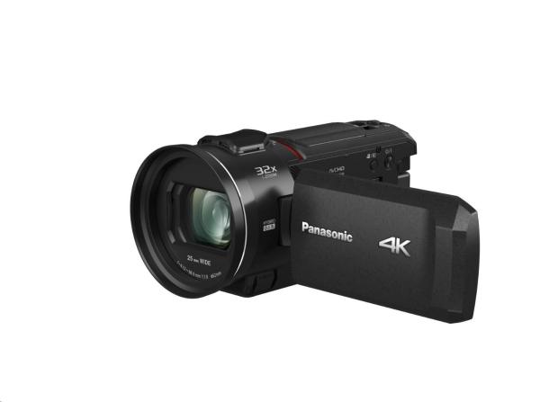 Panasonic HC-VX3 (4K kamera,  24x zoom F1.8,  25mm wide,  3.0 touch LCD,  OIS)