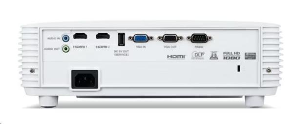 ACER Projektor H6542,  1080p (1920x1080),  4000 ANSI,  13 000:1,  2 x HDMI,  repro 1x3W,  2.4Kg,  LumiSense,  ColorBoost 3D5