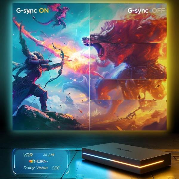 Govee AI Sync Box 2 Smart TV RGBICW podsvětlení 55-65"1