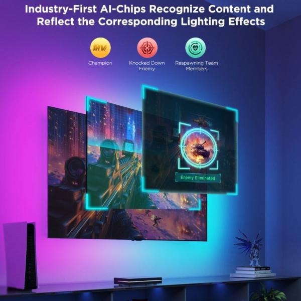 Govee AI Sync Box 2 Smart TV RGBICW podsvětlení 55-65"2