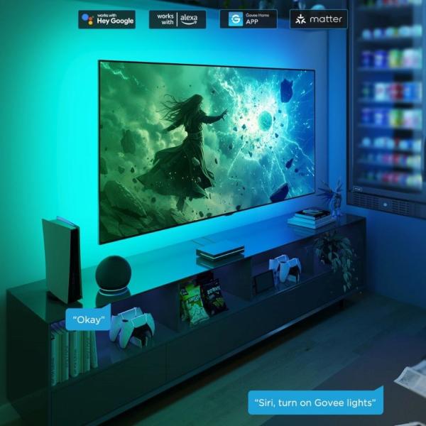 Govee AI Sync Box 2 Smart TV RGBICW podsvětlení 55-65"5