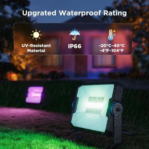 Govee Flood Lights 2 venkovní SMART LED světla 4ks5