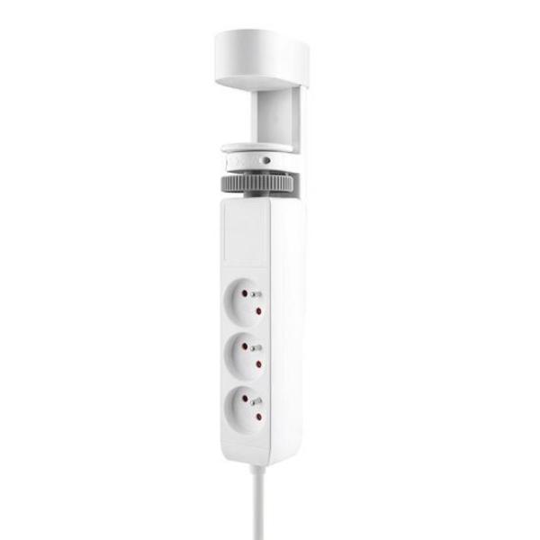 Solight 3z + USB A+C přenosné stolní zásuvky,  2m,  bílá,  USB rychlonabíječka 20W PD