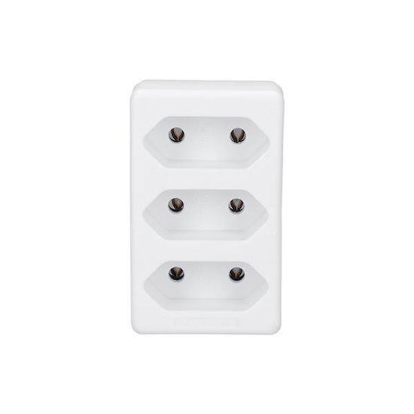 Solight rozbočka,  3x 2, 5A,  bílá2