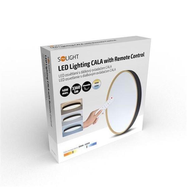 Solight LED osvětlení s dálkovým ovladačem Cala,  48W,  3360lm,  38cm,  změna chromatičnosti,  stmívatelné5