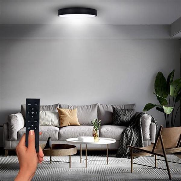 Solight LED osvětlení s dálkový ovladačem,  50W,  3100lm,  40cm,  změna chromatičnosti,  stmívatelné,  černá6