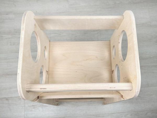 Rostoucí učící věž 3v1 Bublina Max 75 cm,  přírodní (natur)7