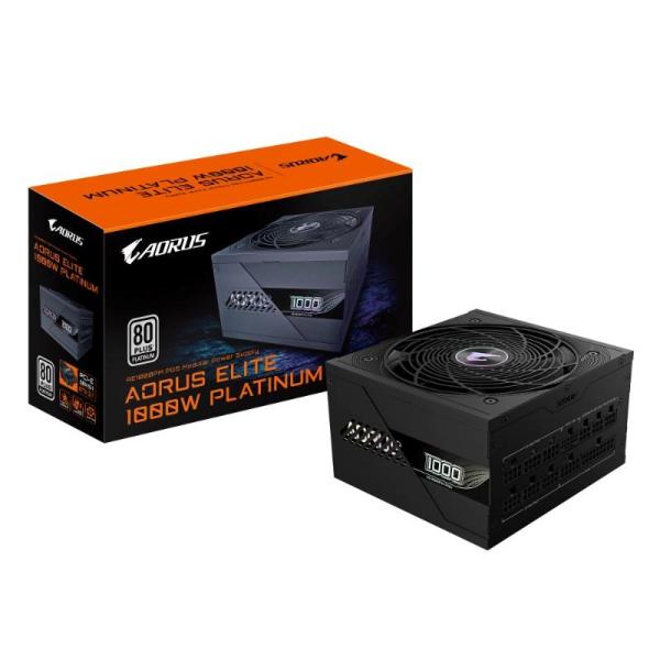 GIGABYTE zdroj AE1000PM PG5,  1000W,  80+ Platinum,  120mm fan,  černá