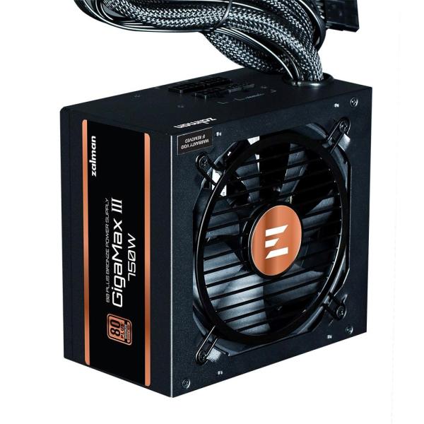 ZALMAN zdroj Gigamax III,  750W,  120mm,  80Plus Bronze,  Semimodulární,  ATX 3.0,  černá2