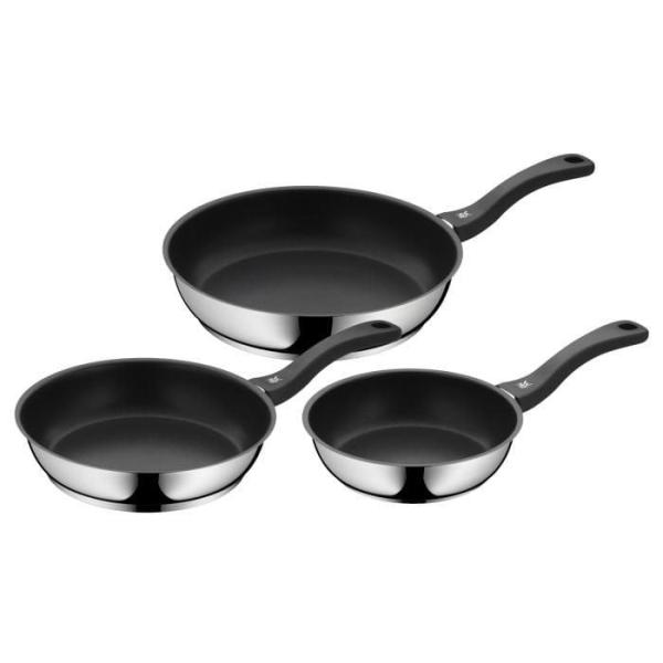 WMF sada pánví Devil,  3 kusy,  20 cm + 24 cm + 28 cm,  nerezová ocel