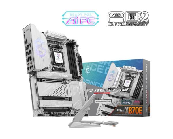 MSI MB Sc AM5 MAG MPG X870E EDGE TI WIFI,  AMD X870E,  4xDDR5,  2xUSB4,  1xHDMI,  WiFi,  ATX