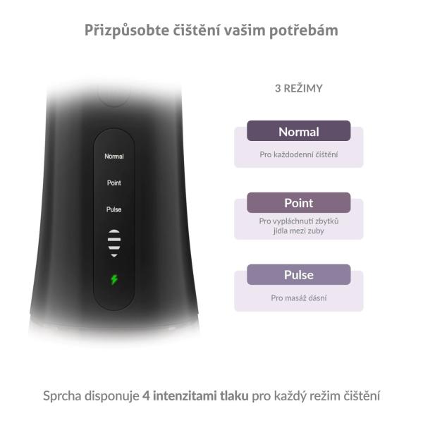 TrueLife AquaFloss Compact L100 Black - ústní sprcha4