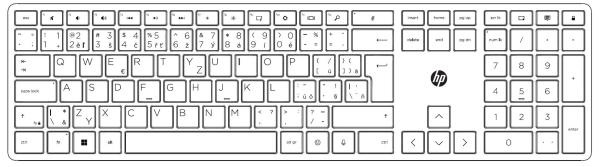 HP 125 Wired Keyboard - Česká2