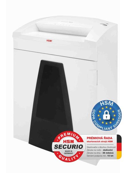 HSM skartovač Securio B35 1, 9x15 mmm,  P-5, 