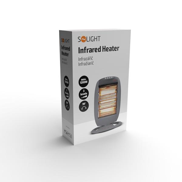 Solight infrazářič - topný výkon 1200 W,  3 nastavitelné úrovně vytápění7