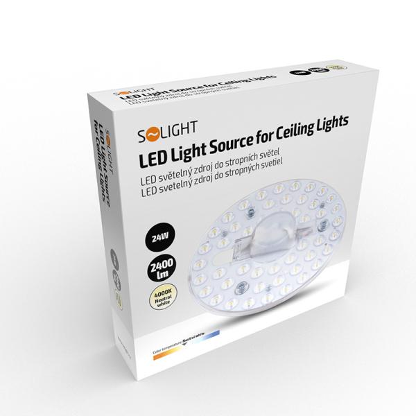 Solight LED světelný zdroj do stropních světel,  24W,  2400lm,  4000K,  167mm5