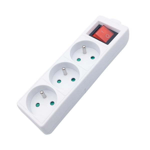 Solight vícenásobná zásuvka,  3 zásuvky,  vypínač1