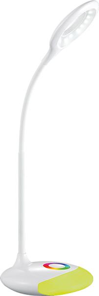Solight LED stolní lampička nabíjecí,  5W,  RGB podsvícení,  stmívatelná,  USB napájení2